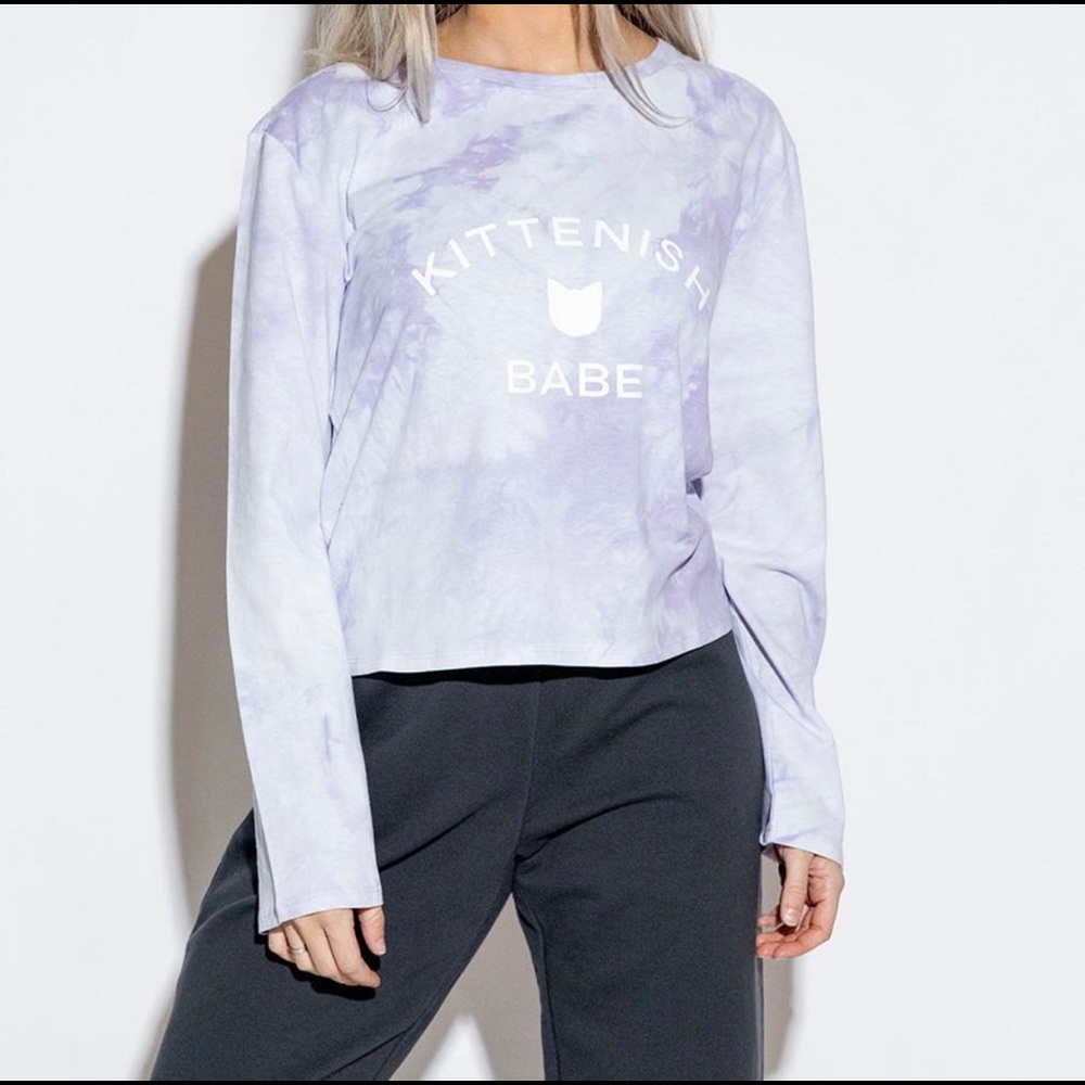 Kittenish Tie-Dye Long Sleeve T-Shirt
